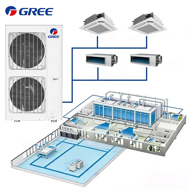 Système De Climatisation Central À Onduleur Dc Pour Projets Commerciaux,Solution Hvac Multi-split Pour Climatiseur Vrf,Pompe À Énergie - Buy Product on Alibaba.com