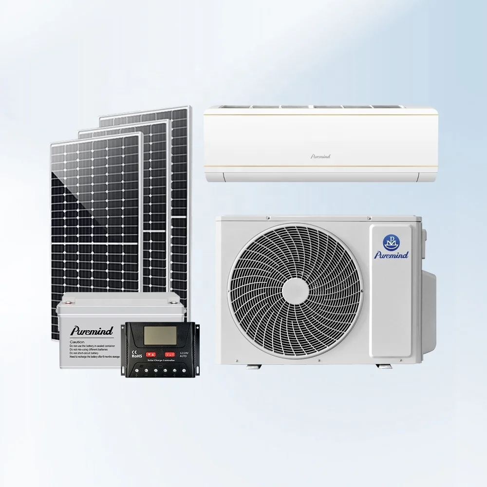 Puremind Dc Ac Hybrid Climatiseur Onduleur 9000btu 12000btu Climatiseurs Solaires De Type Split Panneau Solaire Tuya App - Buy Product on Alibaba.com