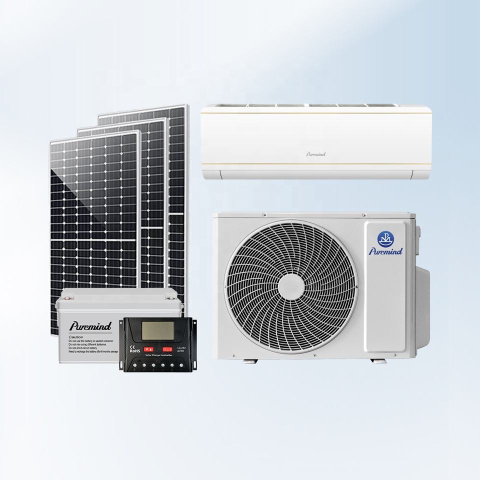 Puremind Dc Ac Hybrid Climatiseur Onduleur 9000btu 12000btu Climatiseurs Solaires De Type Split Panneau Solaire Tuya App - Buy Product on Alibaba.com – Image 7