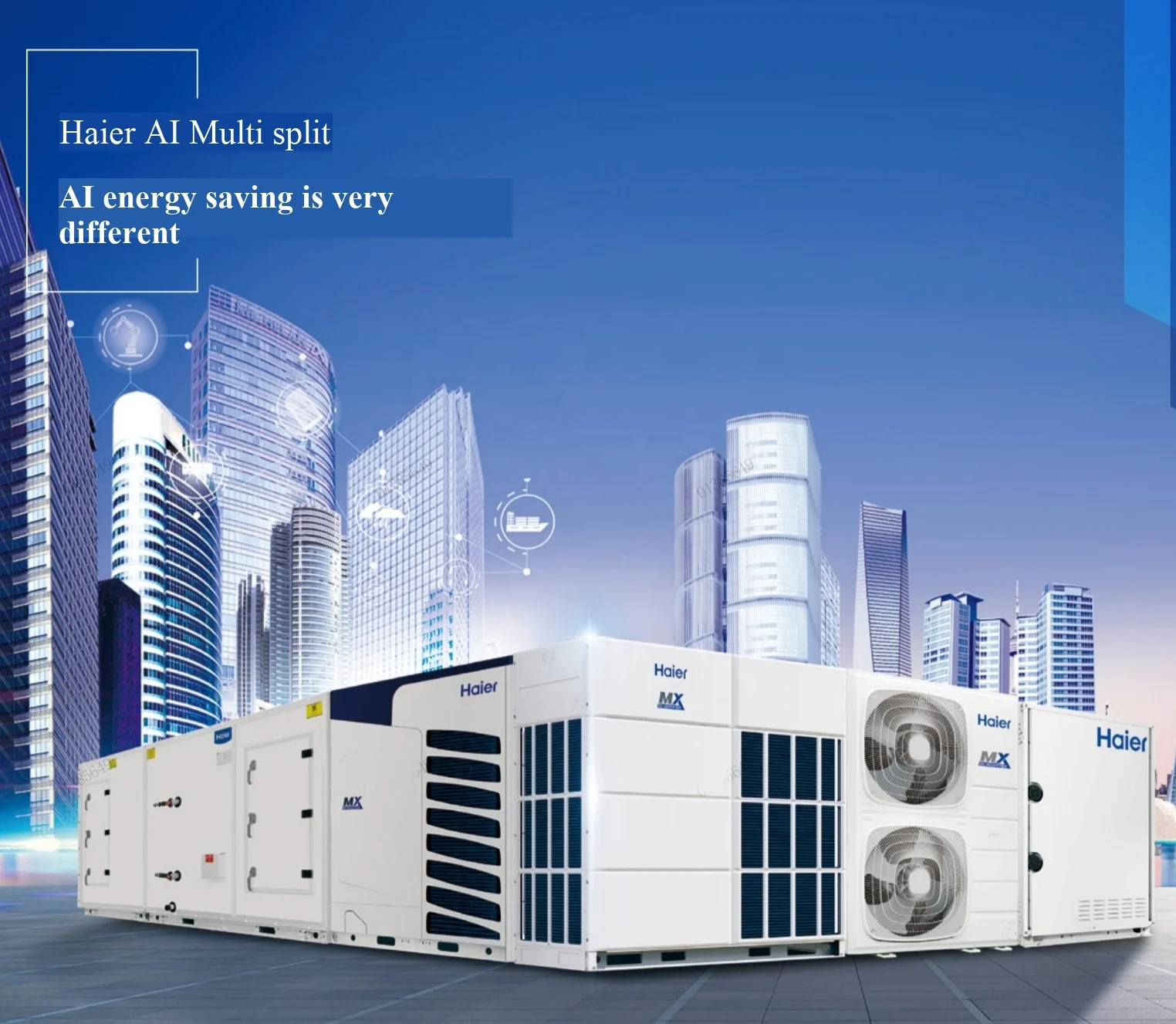 Système De Climatisation Central Haier Vrf 3hp-192hp Dc Inverter R410a,Unité Extérieure Multi-modèles Pour Hôtel,Bureau,Asie Du Sud-est - Buy Product on Alibaba.com – Image 6