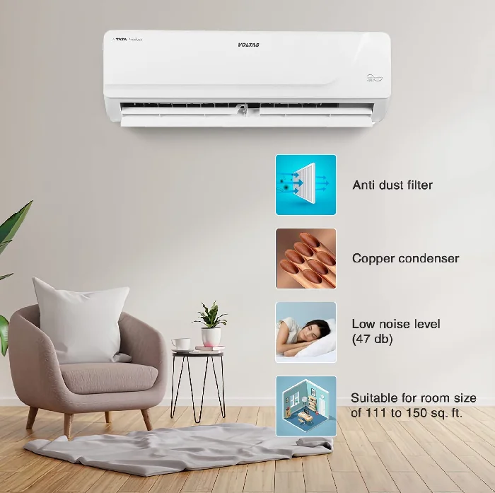 Climatiseur Inverter Split Voltas 1,5 Ton 3 Étoiles Haute Qualité,Meilleures Ventes,Pour Usage Domestique,En Cuivre,Mode Réglable 4-en-1,Super Refroidissement - Buy Product on Alibaba.com – Image 3