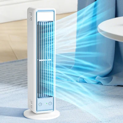 Mini climatiseur silencieux oscillant, tours debout/couchées, ventilateur de bureau sans pales, refroidisseur d’air puissant pour chambre à coucher et maison
