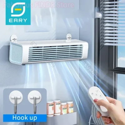 Ventilateur tour mural sans pales Eary avec télécommande, flux d’air puissant réglable pour l’été, idéal comme ventilateur de bureau ou climatiseur personnel – AliExpress 6